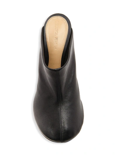 Shop Bottega Veneta Wardrobe 02 Dot Sock Leather Mules In Black