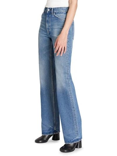 Shop Acne Studios Women's Medium Wash Jeans In Mid Blue