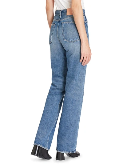 Shop Acne Studios Women's Medium Wash Jeans In Mid Blue