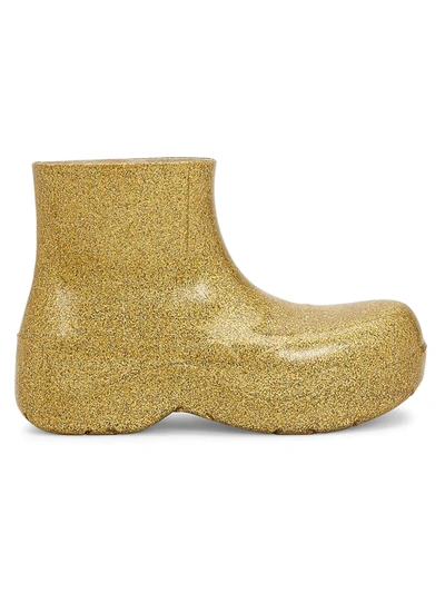Shop Bottega Veneta Men's Wardrobe 02 The Puddle Boot 30 Rubber Ankle Boots In Gold
