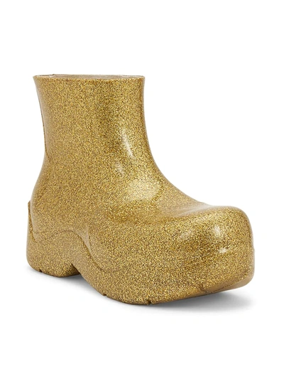 Shop Bottega Veneta Men's Wardrobe 02 The Puddle Boot 30 Rubber Ankle Boots In Gold