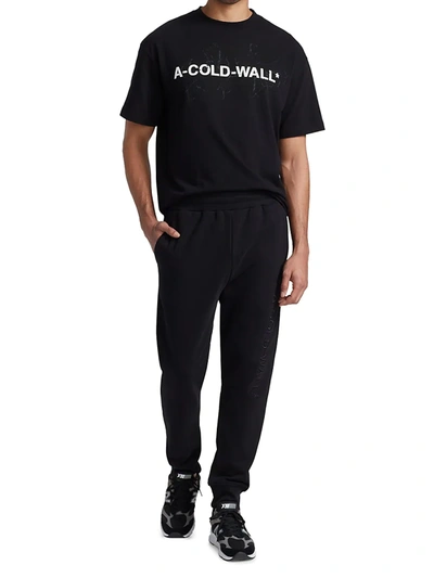 Shop A-cold-wall* Embroidered Logo Sweatpants In Black