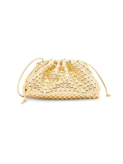 Gold bottega pouch sale