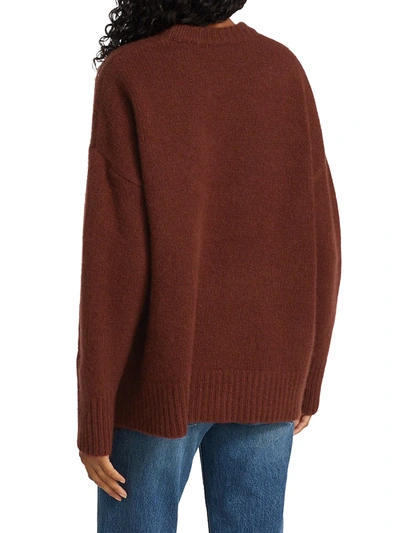 Shop Co Oversized Cashmere Sweater In Currant