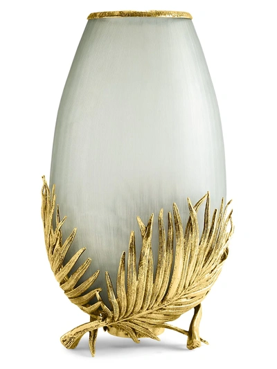 Shop Michael Aram Palm Medium Glass Vase