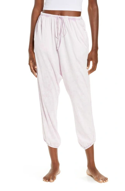 Shop Free People Early Night Joggers In Washed Lavendar