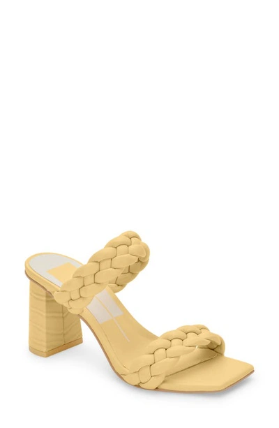 Shop Dolce Vita Paily Braided Sandal In Buttercup