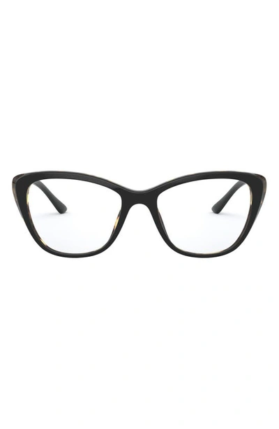 Shop Prada 54mm Cat Eye Optical Glasses In Black