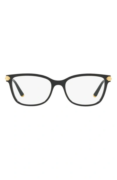 Shop Dolce & Gabbana 53mm Butterfly Optical Glasses In Black