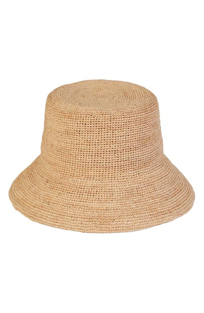 Shop Lack Of Color The Inca Raffia Bucket Hat In Natural