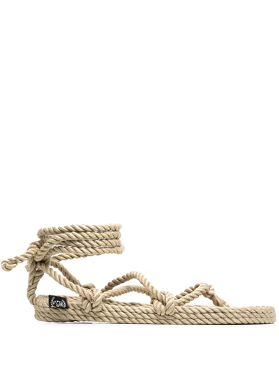 Shop Nomadic State Of Mind Knotted Rope Sandals In 中性色