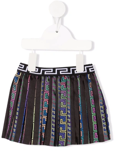 GRECA PATTERN PLEATED SKIRT