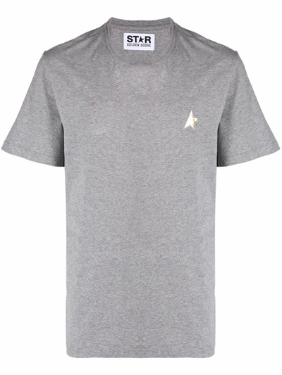 Shop Golden Goose Star-print Short-sleeve T-shirt In Grau