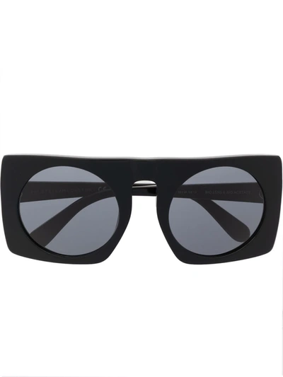 Stella Mccartney Square-frame Sunglasses In Schwarz
