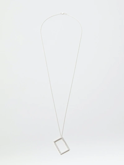 Shop Le Gramme 2.6g Sterling Silver Pendant With Chain In Polished Silver