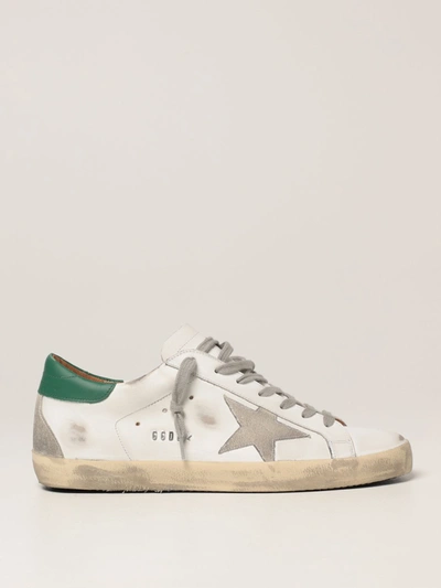 Shop Golden Goose Sneakers Super-star Classic  Sneakers In Leather In White