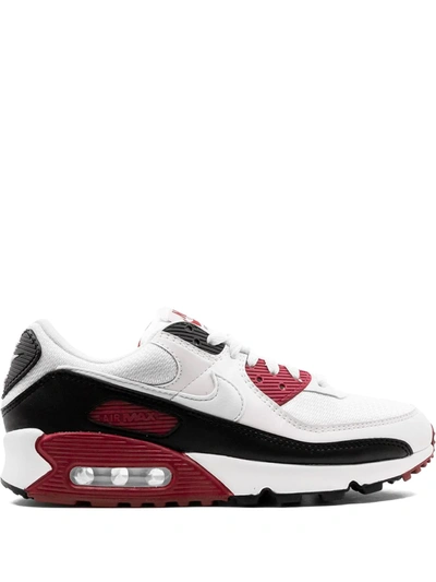 Shop Nike Air Max 90 "recraft New Maroon" Sneakers In White