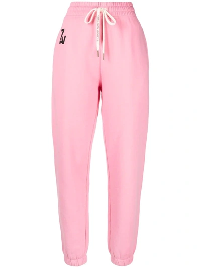 Shop Zadig & Voltaire Logo Print Track Pants In Rosa