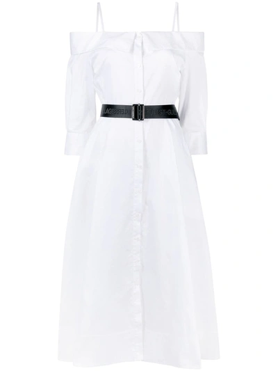 Shop Karl Lagerfeld Dresses White