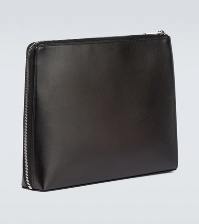 Shop Berluti Nino Volume Leather Pouch In Black