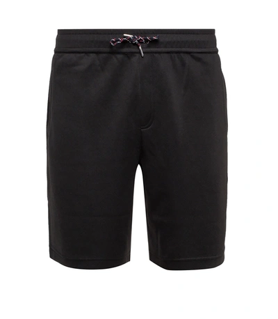 Shop Burberry Cotton Blend Drawcord Shorts In Black