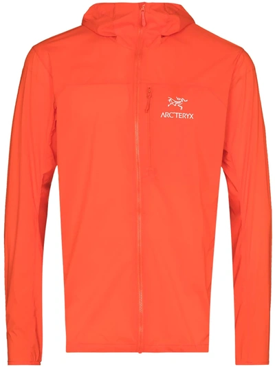 Shop Arc'teryx Squamish Zipped Hoodie In Orange