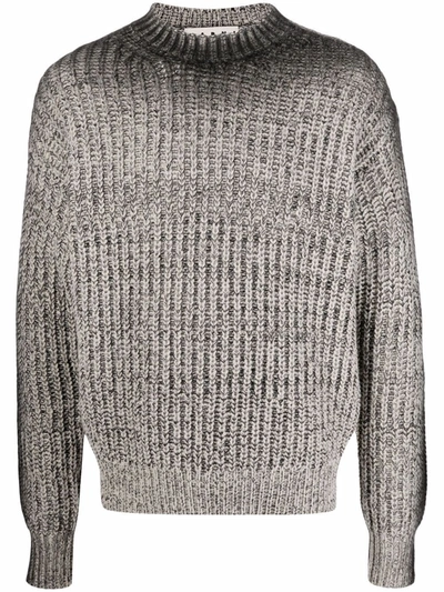 Marni Spray Gradient Chunky-knit Jumper In White | ModeSens