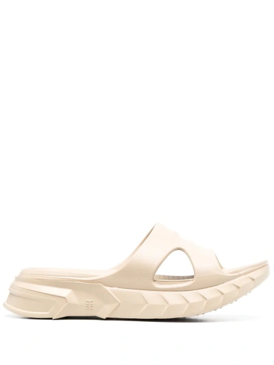 Shop Givenchy Marshmallow Chunky-sole Slides In Neutrals