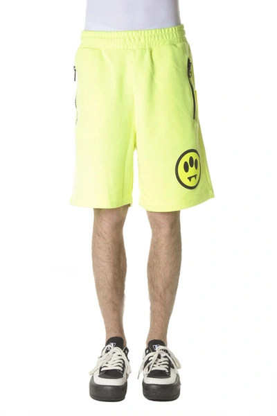 Shop Barrow Men's Yellow Cotton Shorts