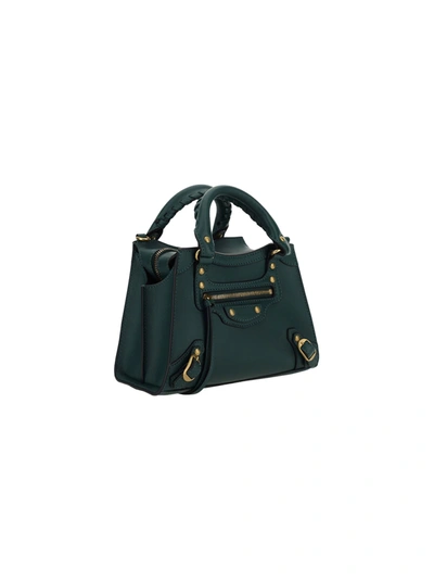 Shop Balenciaga Women's Green Leather Handbag