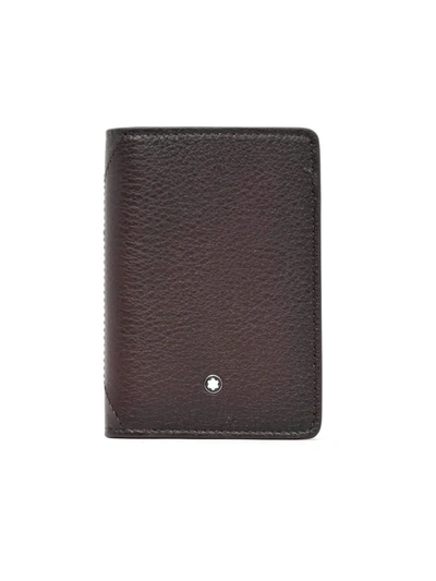 Shop Montblanc Meisterstuck Sfumato Business Card Case In Red