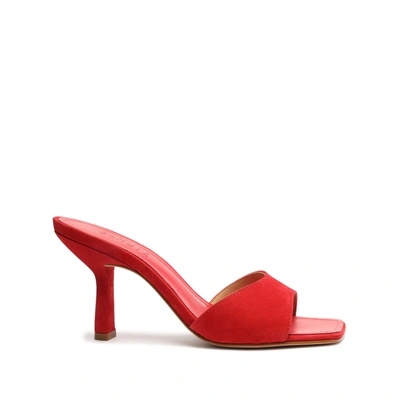 Shop Schutz Posseni Leather Sandal In Club Red