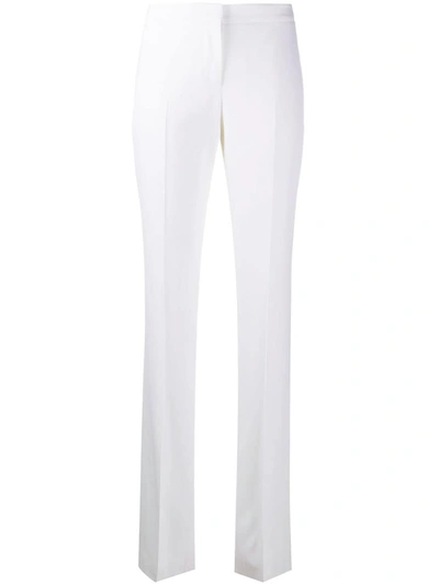 Shop Alexander Mcqueen White Tailored Trousers
