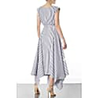 Shop Meem Label Women's White Reena Striped Dress