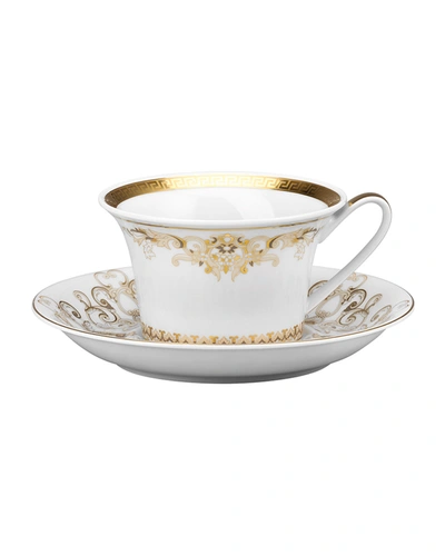 Shop Versace Medusa Gala Gold Tea Cup & Saucer