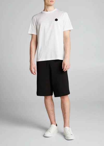 Shop Moncler Men's T-shirt With Back Logo In White