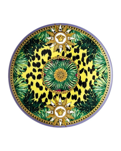 Shop Versace Jungle Animalier Wild Bread And Butter Plate In Pattern