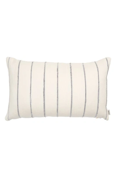 Shop Minna Recycled Stripe Lumbar Pillow In Grey