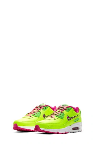 Shop Nike Air Max 90 Sneaker In Volt/ Multi-color-pink-green