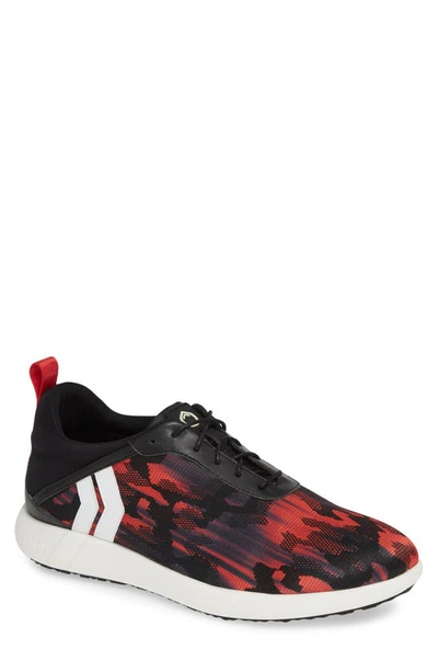 Shop Kicko Ghost Sneaker In Red Fabric