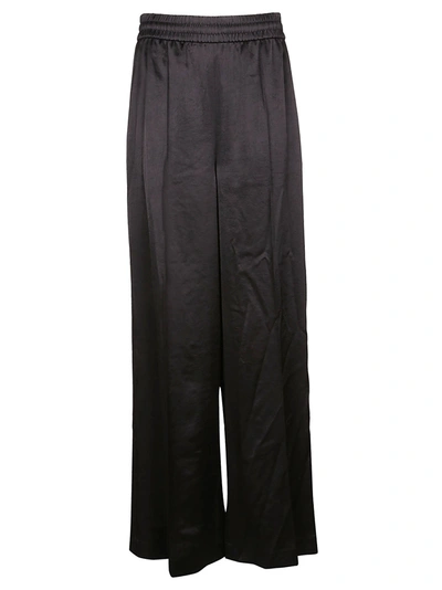 Shop Alexander Wang T T By Alexander Wang Wide Leg Pants In Black