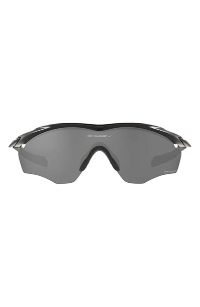 Shop Oakley M2 Frame® Xl 45mm Prizm™ Wrap Shield Sunglasses In Matte Black