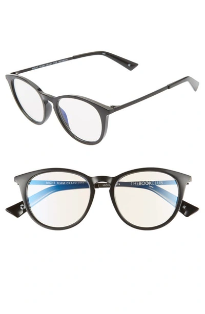 The Book Club Night Team 49mm Blue Light Blocking Reading Glasses In Black