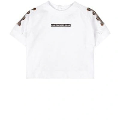 Shop Burberry Kids In White