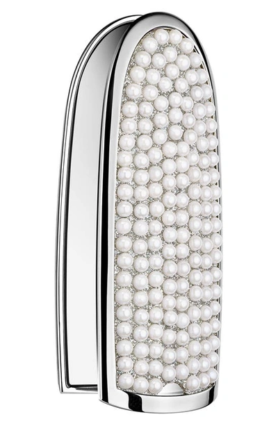 Shop Guerlain Rouge G Customizable Lipstick Case In Pearly White