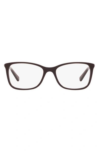 Shop Michael Kors 53mm Optical Glasses In Cordovan