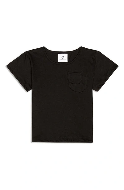 Shop Miles And Milan Kids' Double Pocket Everyday T-shirt In Black