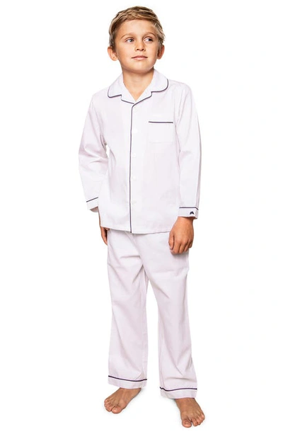 Petite Plume Two-piece Pajamas In White