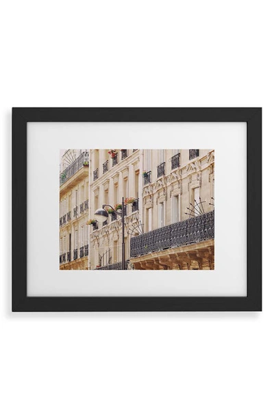 Shop Deny Designs Paris Balconies Framed Art Print In Black Frame 8x10