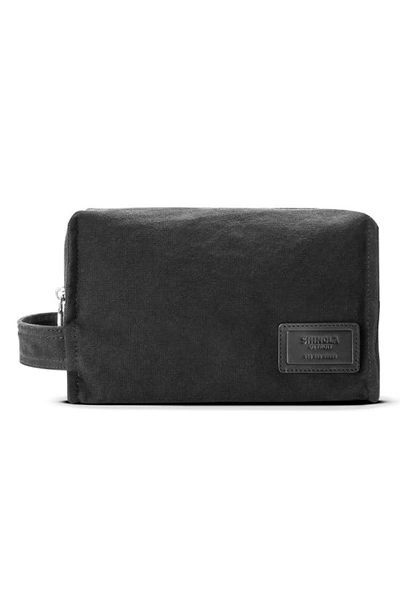 Shop Shinola Bert Canvas Dopp Kit In Black